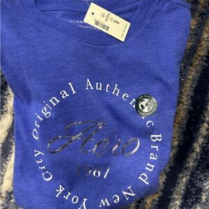 Aeropostale Royal Blue Graphic Tee